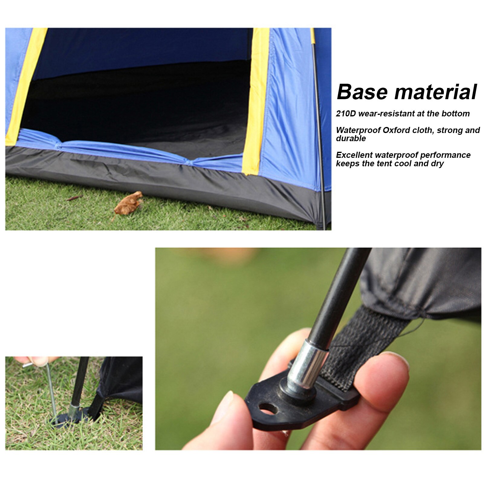 Cheap Goat Tents 240*210*130cm 3 5 People Camping Hexagonal Tent Outdoor Waterproof Durable Travel Tentage Tents 